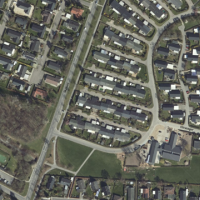 billedet viser hvor boring 918(rød) og pejleboring(grøn) er placeret